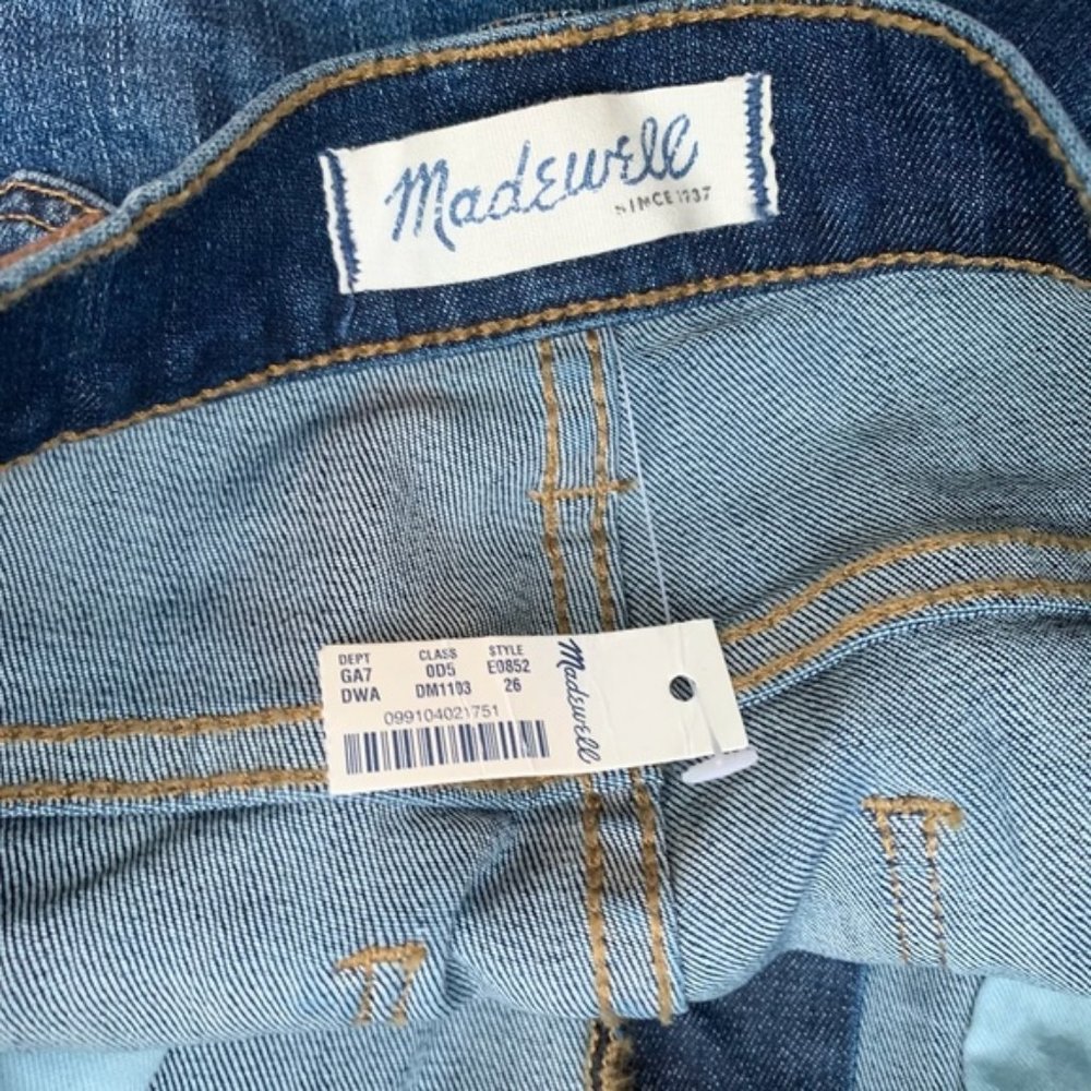 Madewell High Riser Skinny Jeans Dayton Wash 26 - Picture 5 of 7
